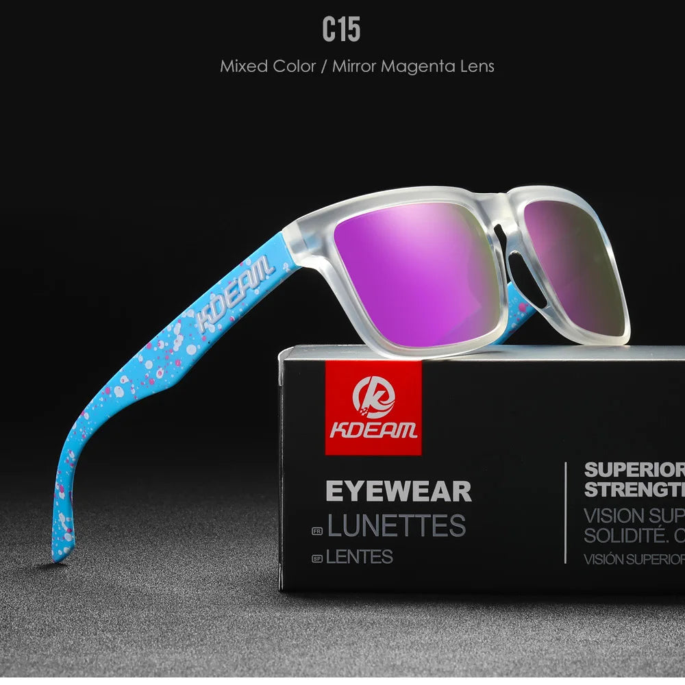 Square Men's Polarized Sunglasses Outdoors Lifestyle
