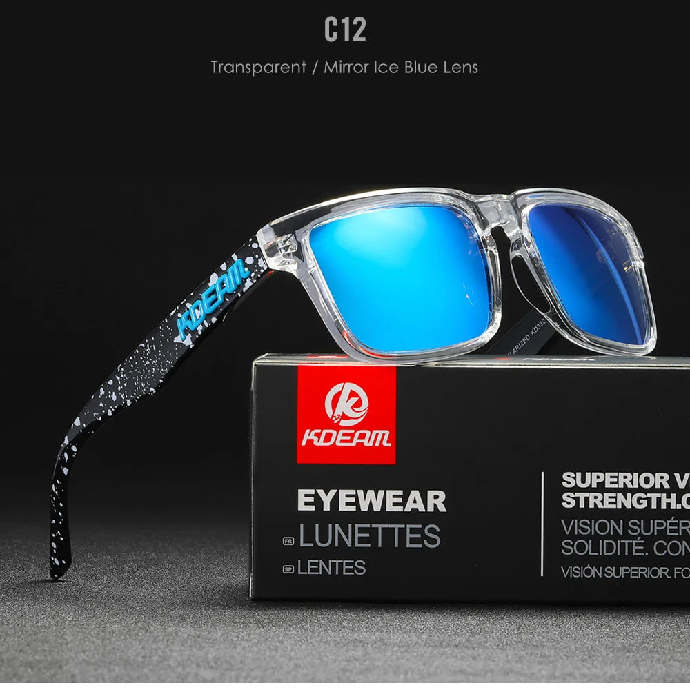 Square Men's Polarized Sunglasses Outdoors Lifestyle