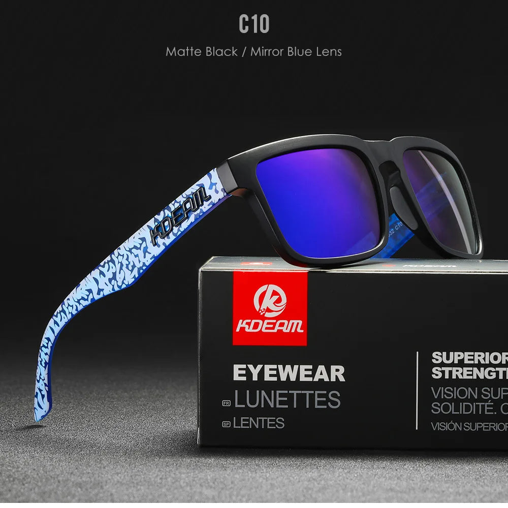 Square Men's Polarized Sunglasses Outdoors Lifestyle