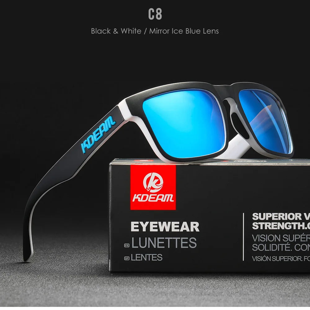 Square Men's Polarized Sunglasses Outdoors Lifestyle