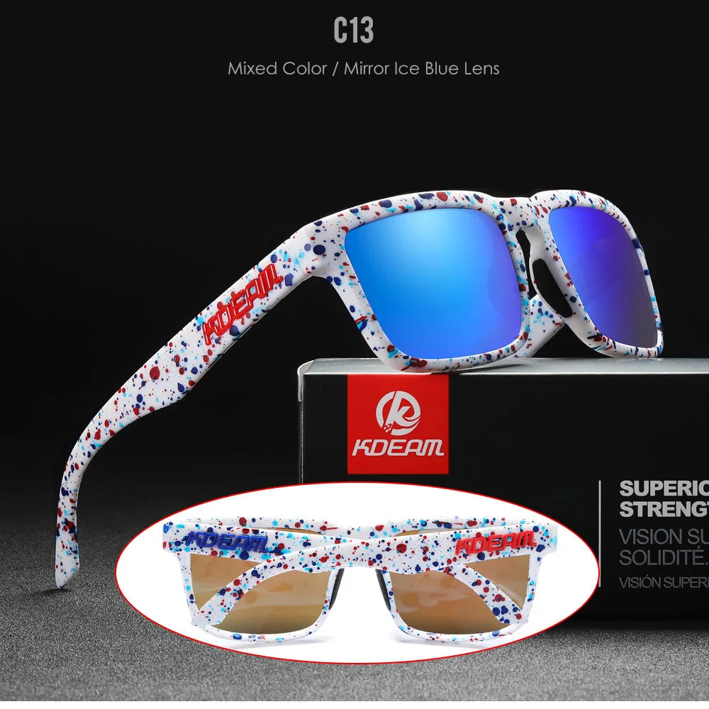 Square Men's Polarized Sunglasses Outdoors Lifestyle