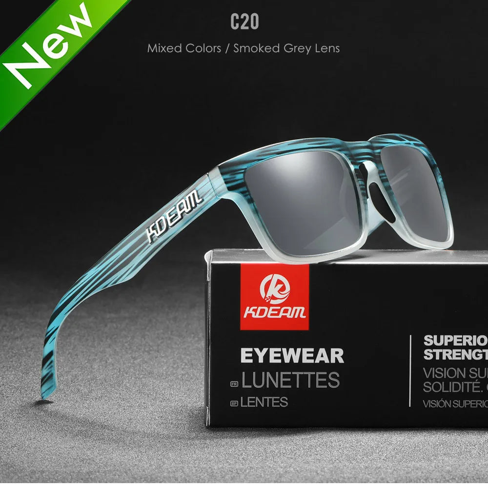 Square Men's Polarized Sunglasses Outdoors Lifestyle