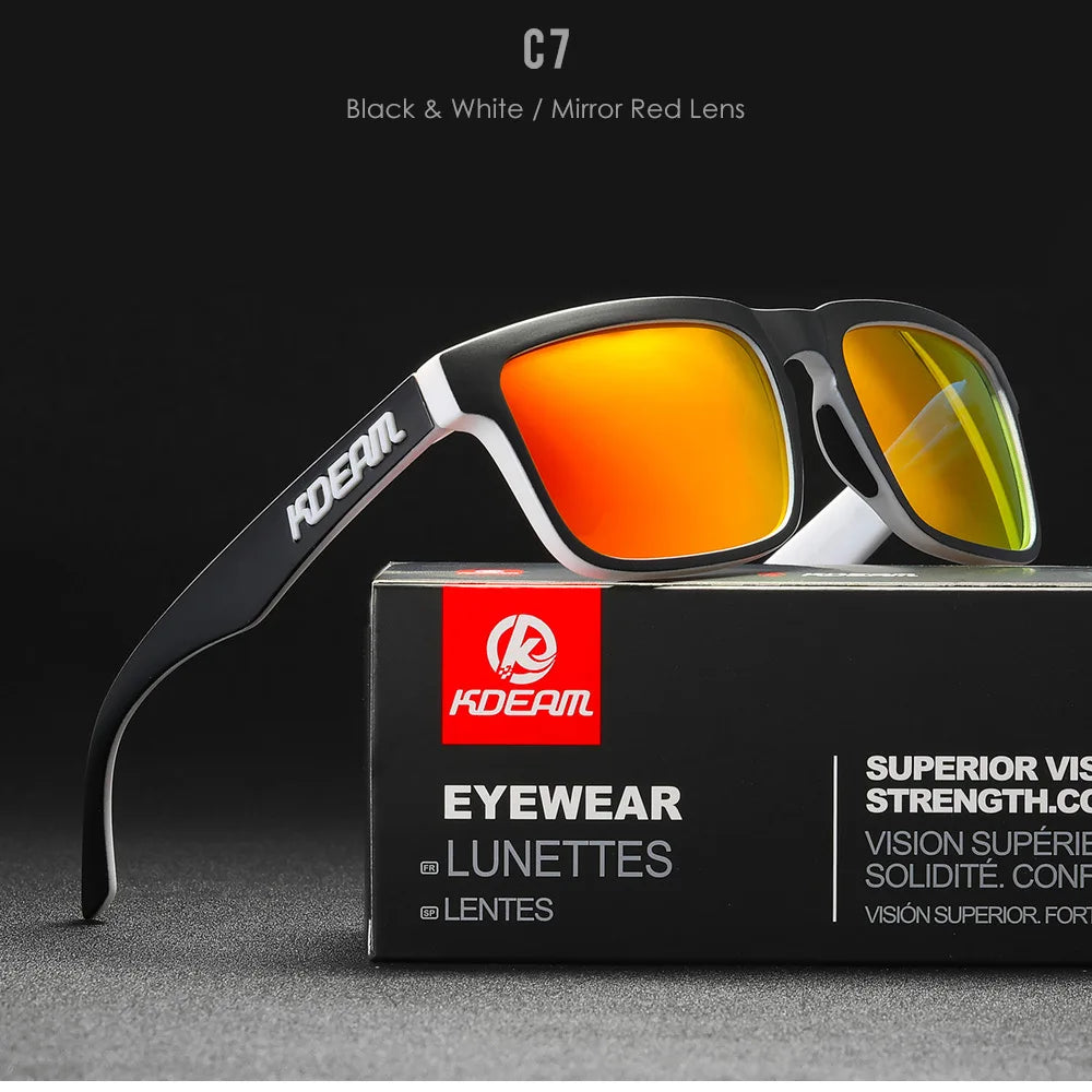 Square Men's Polarized Sunglasses Outdoors Lifestyle