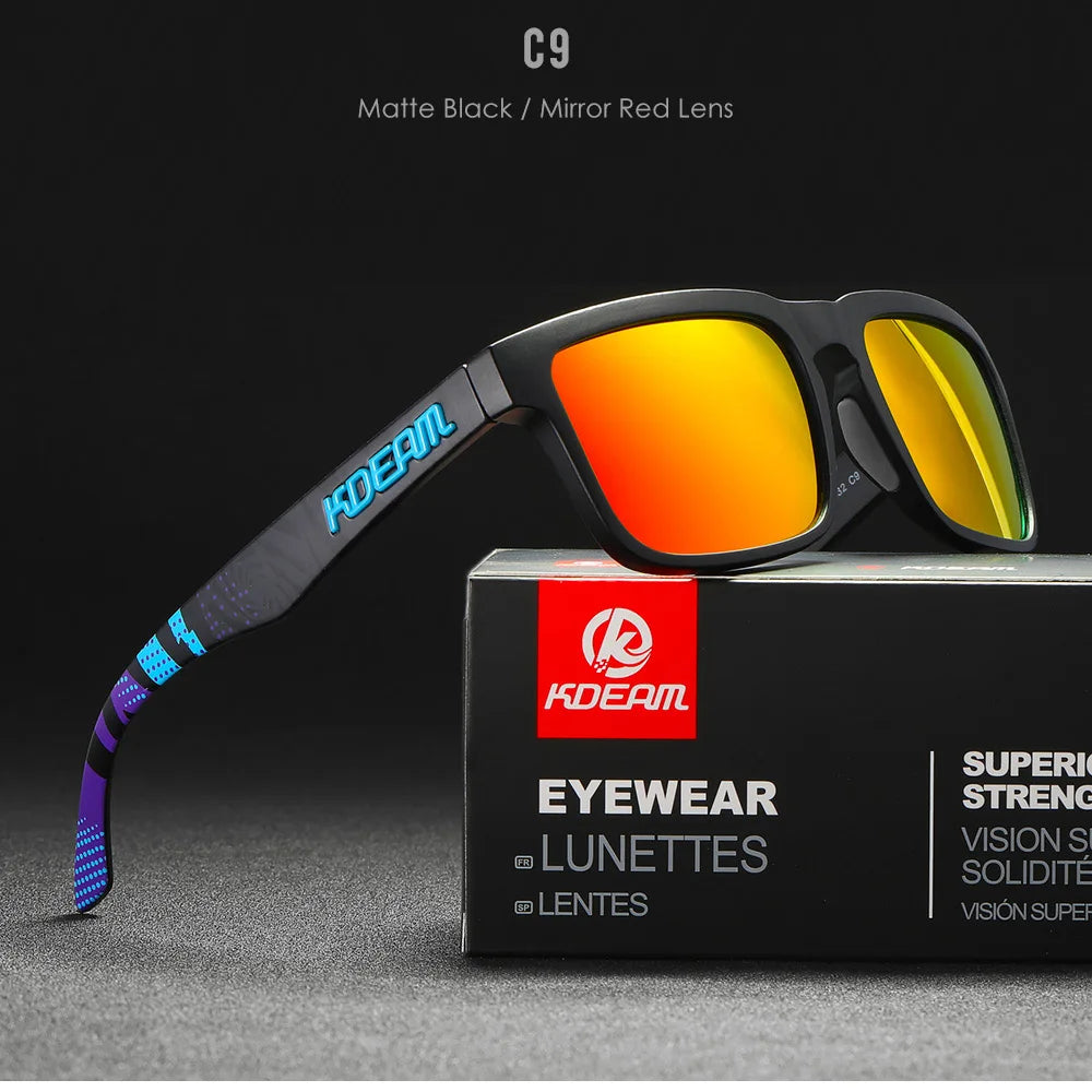 Square Men's Polarized Sunglasses Outdoors Lifestyle