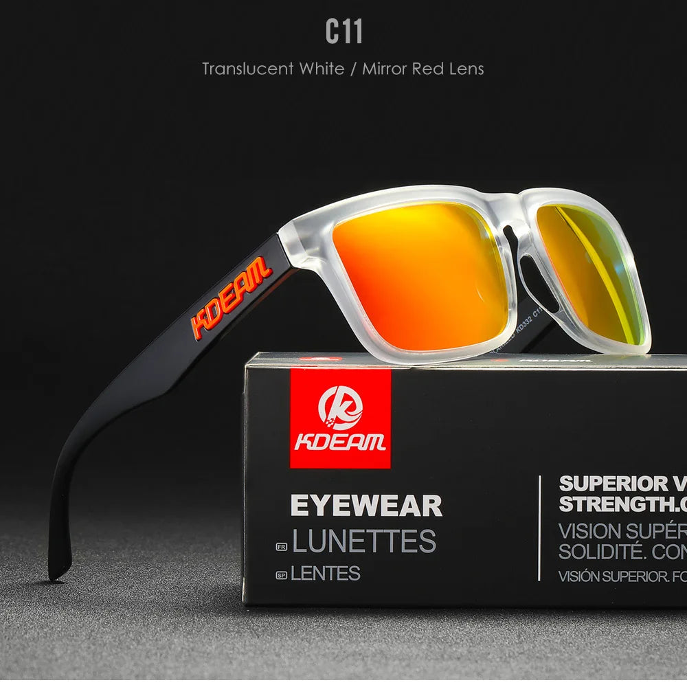 Square Men's Polarized Sunglasses Outdoors Lifestyle