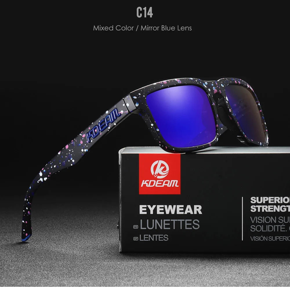 Square Men's Polarized Sunglasses Outdoors Lifestyle