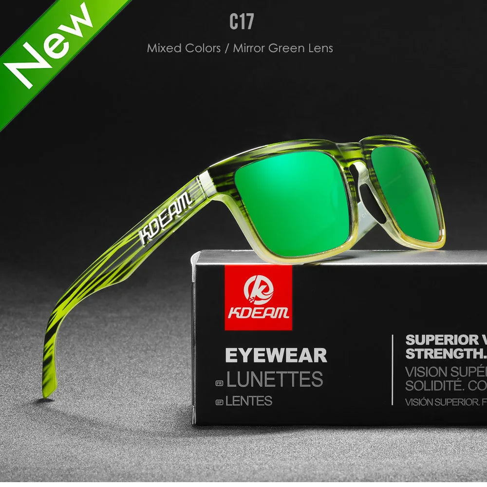 Square Men's Polarized Sunglasses Outdoors Lifestyle