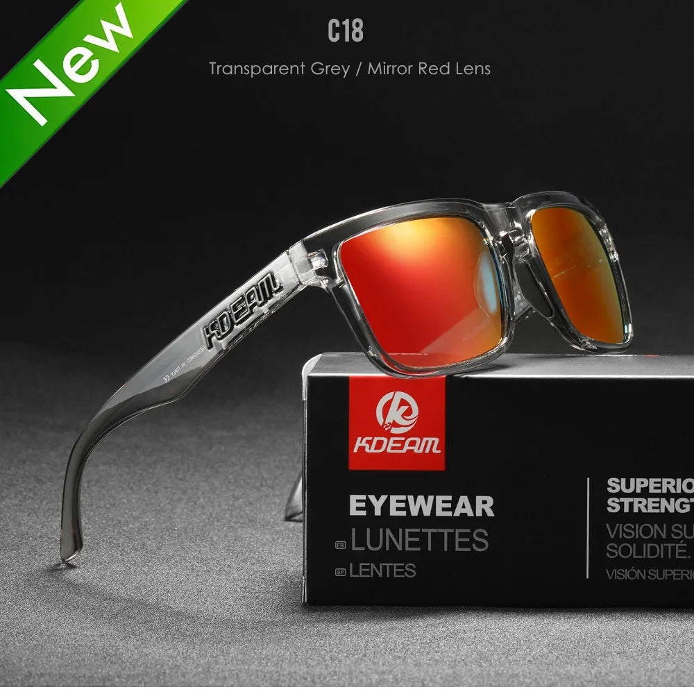 Square Men's Polarized Sunglasses Outdoors Lifestyle