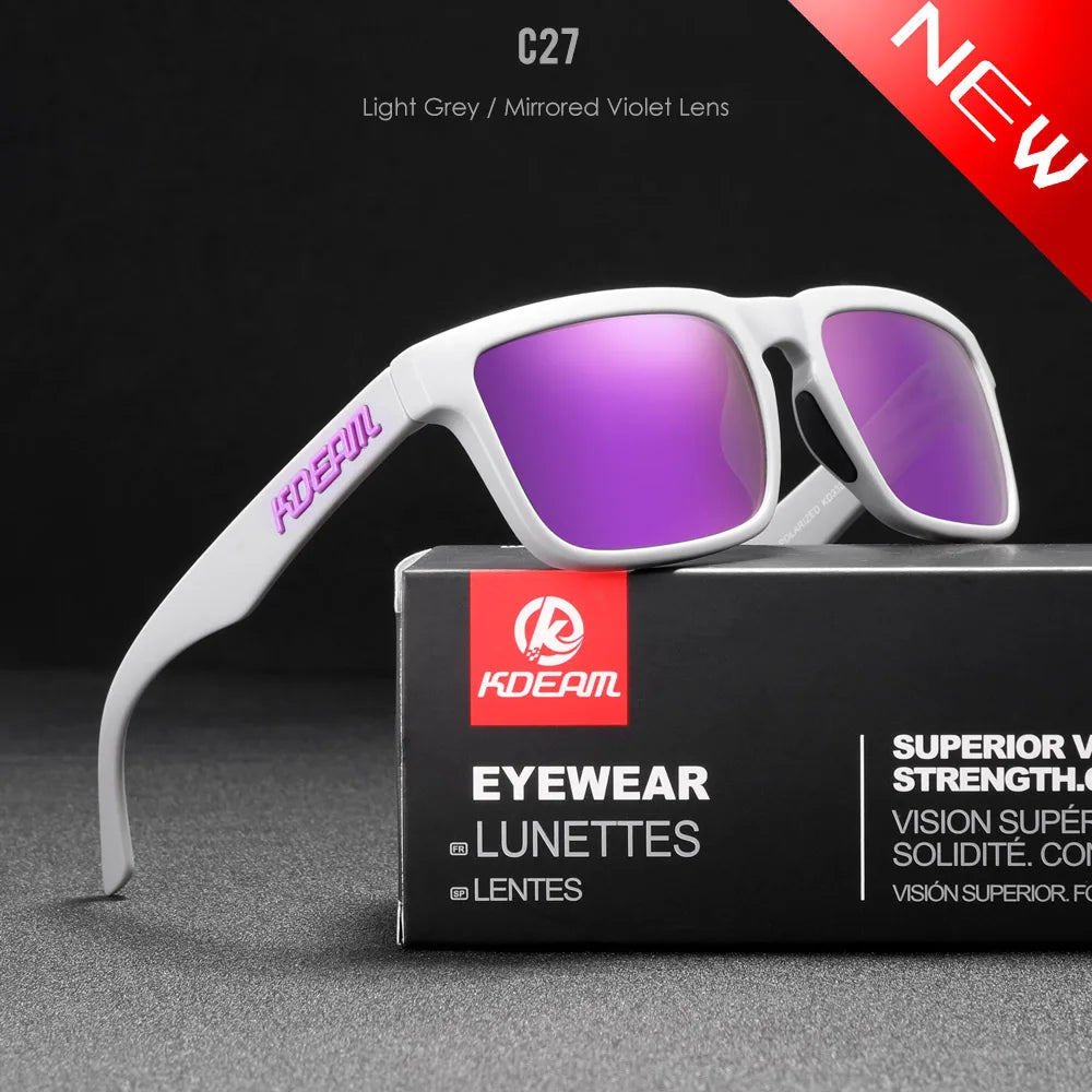Square Men's Polarized Sunglasses Outdoors Lifestyle