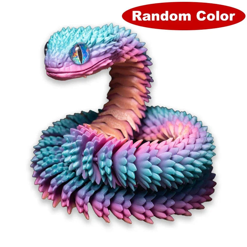 3D Printed Snake Movable