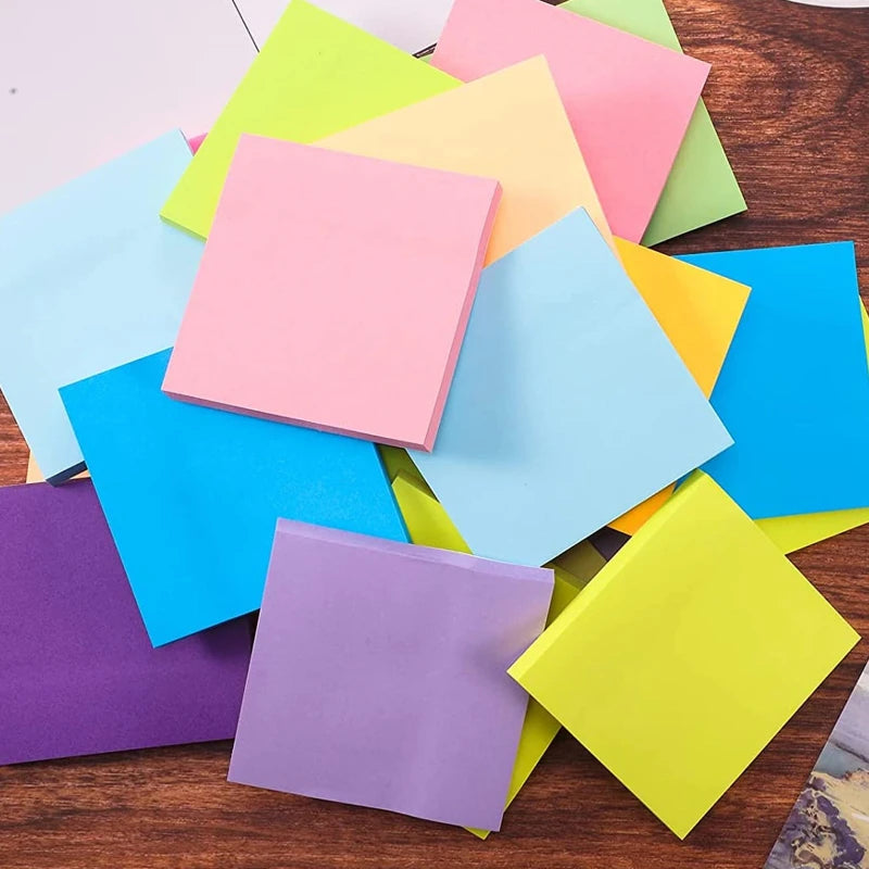 3x3inch Office and Study Notes Fluorescent Color Sticky Notes