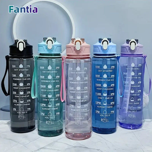 27oz Large Sports Water Bottle Leak Proof Plastic Drinking Cup
