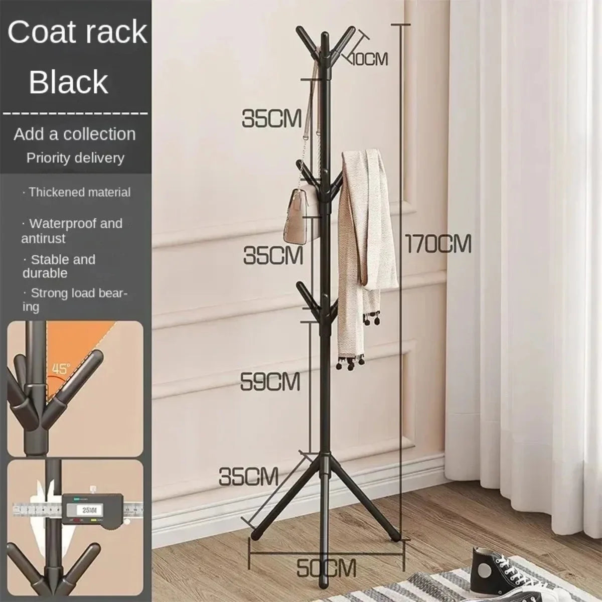 Standing Clothes and Hats Rack