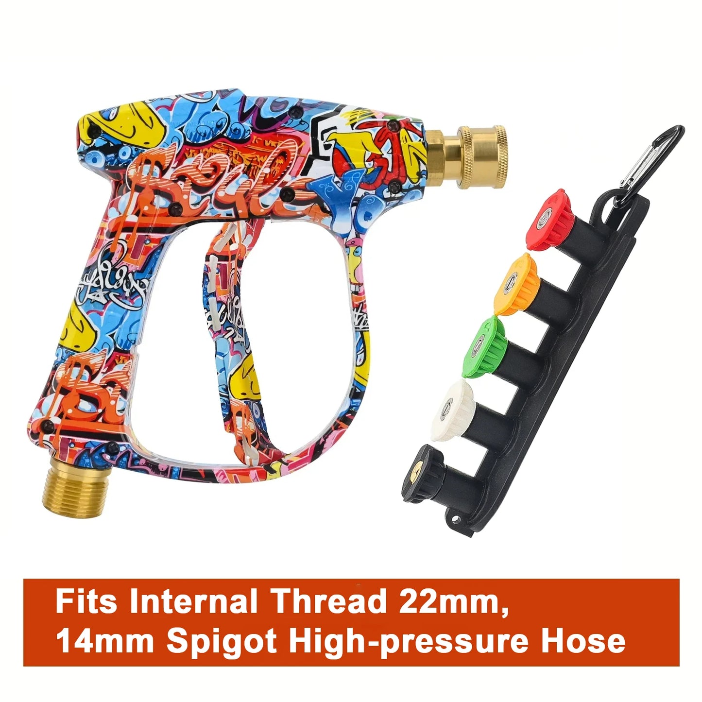 Graffiti Design Foam Cannon Kit - High Pressure Washer Gun for Karcher/Bosch/Nilfisk