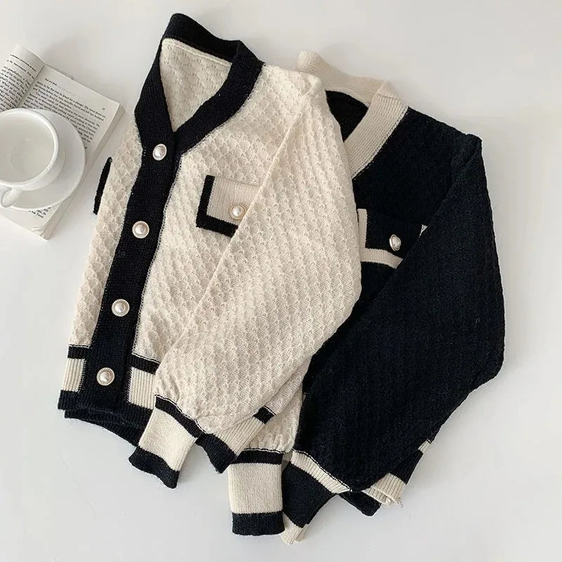 Loose Long-sleeved Knit Women's Cardigan