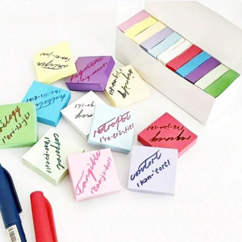 3x3inch Office and Study Notes Fluorescent Color Sticky Notes