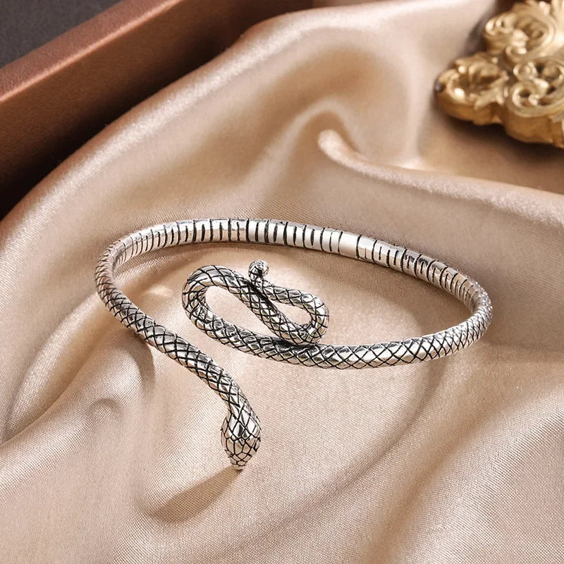 Snake Shape Bracelets 925 Sterling Silver Jewelry