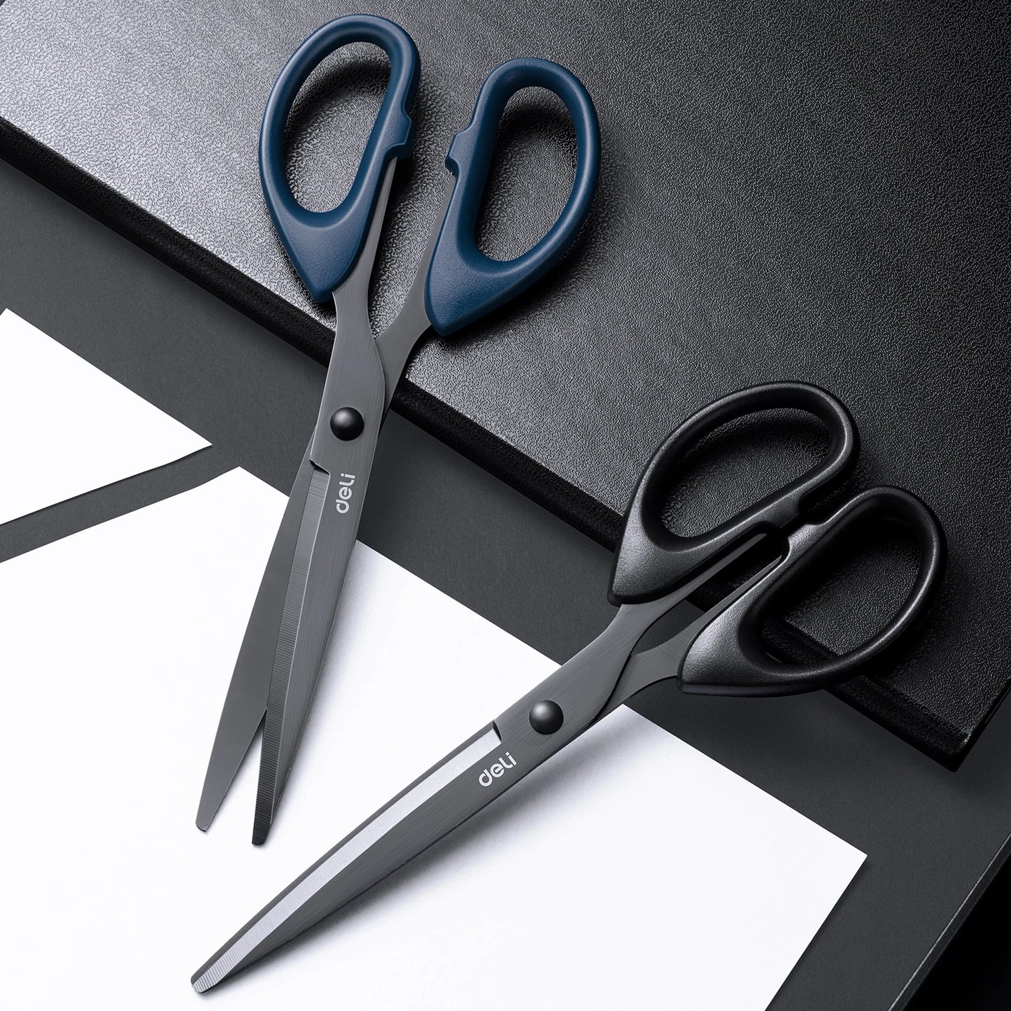 Heavy Duty Scissors with Black Blade Sharp Stainless Steel
