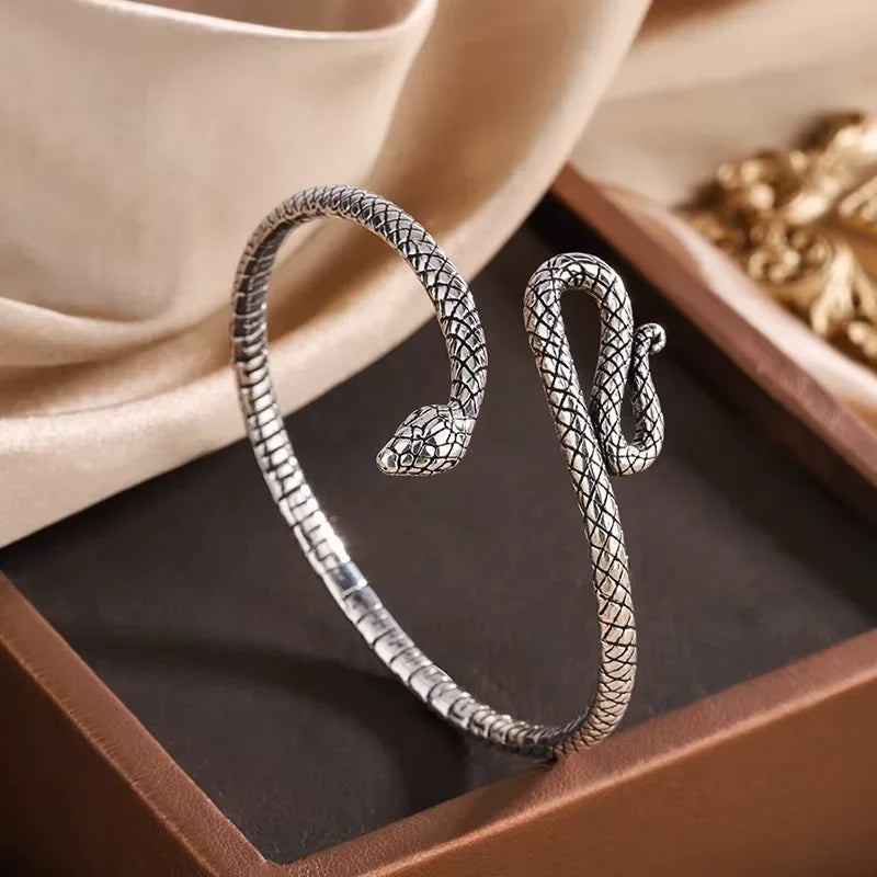 Snake Shape Bracelets 925 Sterling Silver Jewelry