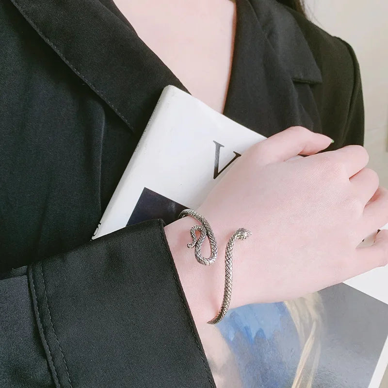 Snake Shape Bracelets 925 Sterling Silver Jewelry