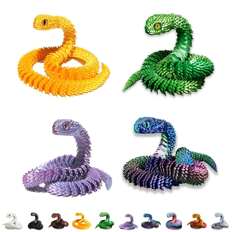 3D Printed Snake Movable