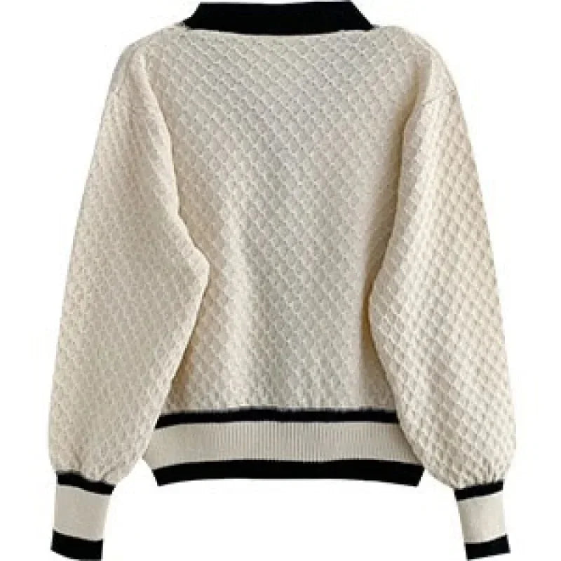 Loose Long-sleeved Knit Women's Cardigan