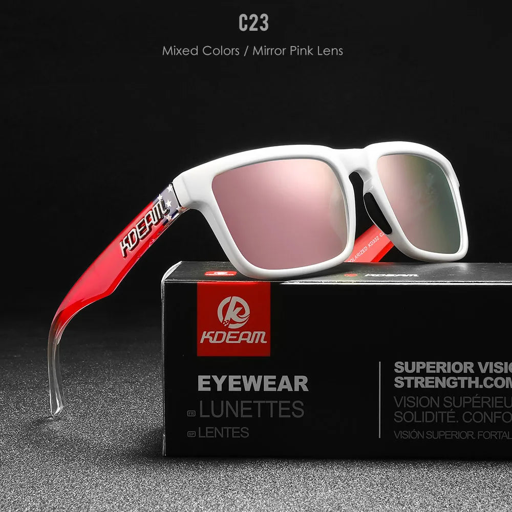 Square Men's Polarized Sunglasses Outdoors Lifestyle
