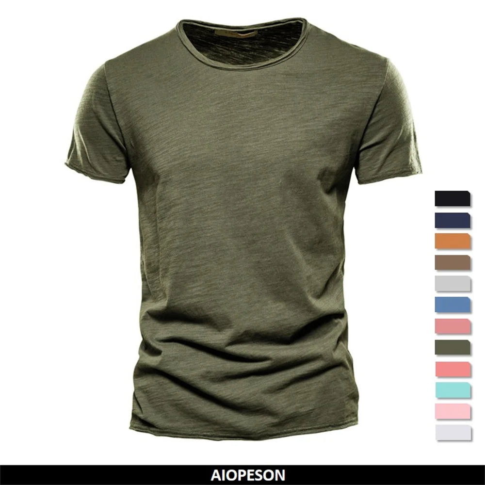 100% Cotton Men T-shirt Casual Soft