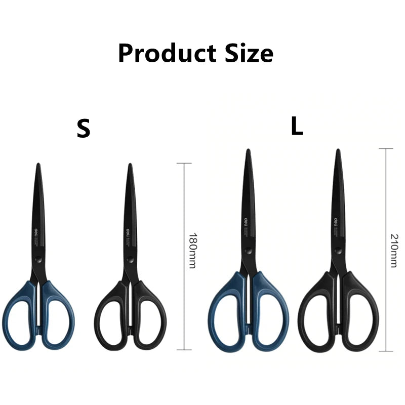 Heavy Duty Scissors with Black Blade Sharp Stainless Steel