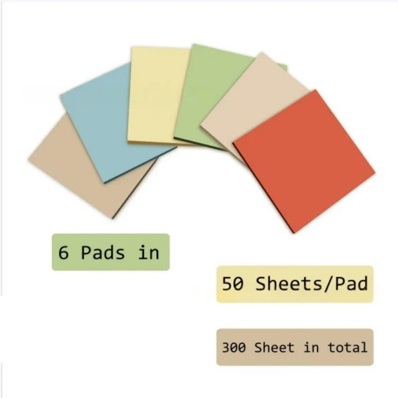 3x3inch Office and Study Notes Fluorescent Color Sticky Notes