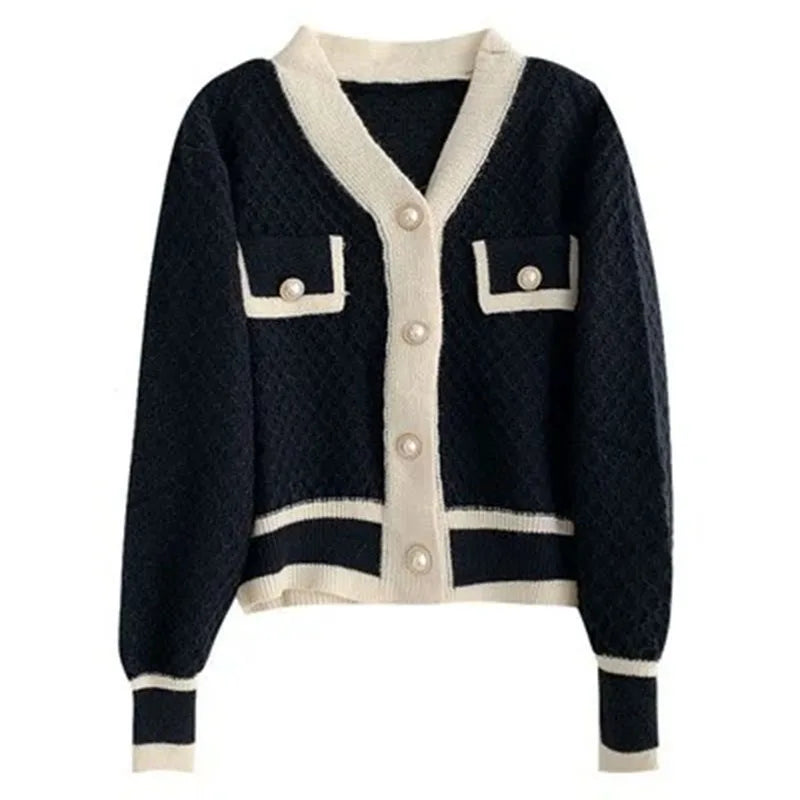 Loose Long-sleeved Knit Women's Cardigan