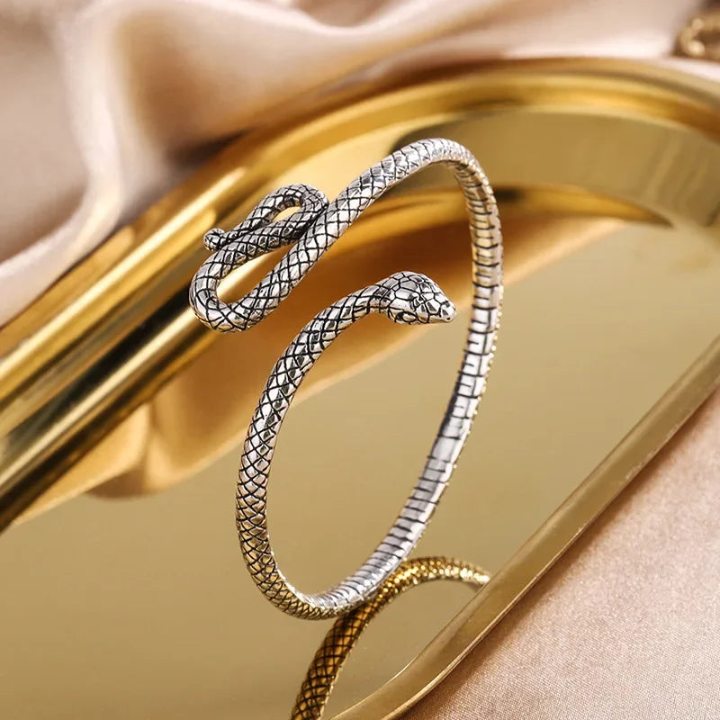 Snake Shape Bracelets 925 Sterling Silver Jewelry