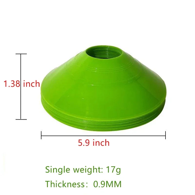 10pcs Cone Set Pro Disc Cones Agility Exercise Obstacles