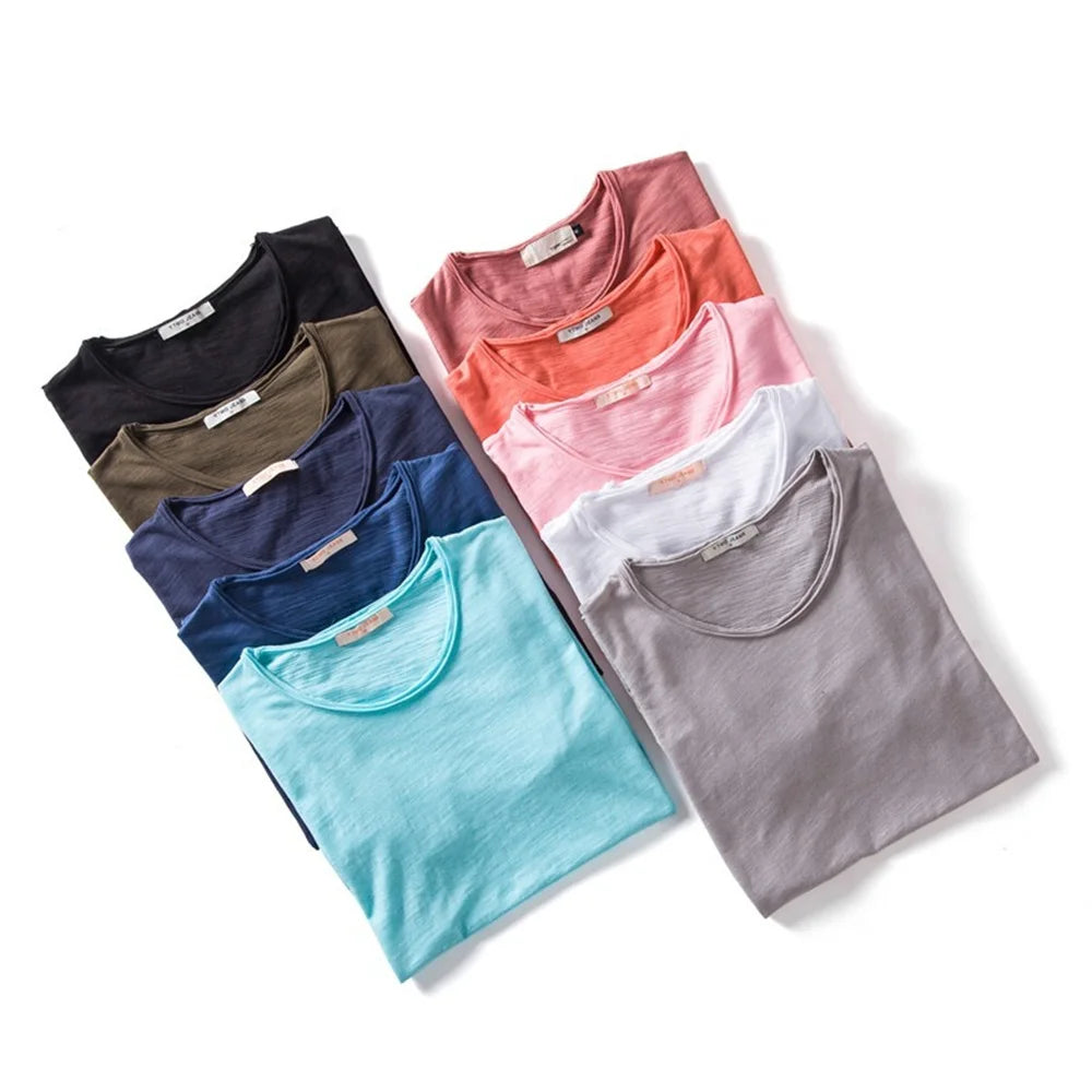 100% Cotton Men T-shirt Casual Soft